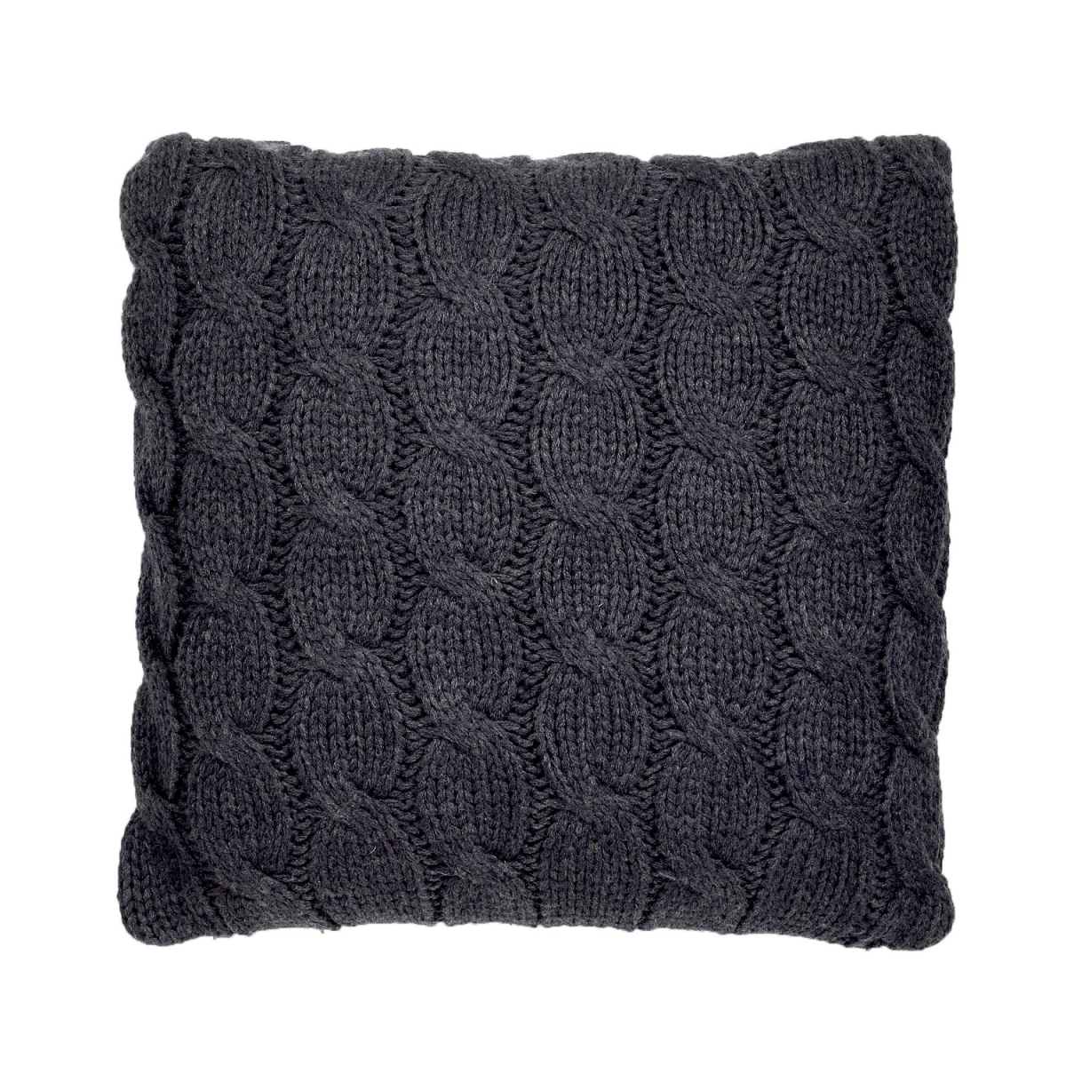 Picture of HUI Home HH-GC2222LL23OP 22 x 22 in. Chunky Knit Pillow with Polyester Insert&#44; Dark Heather