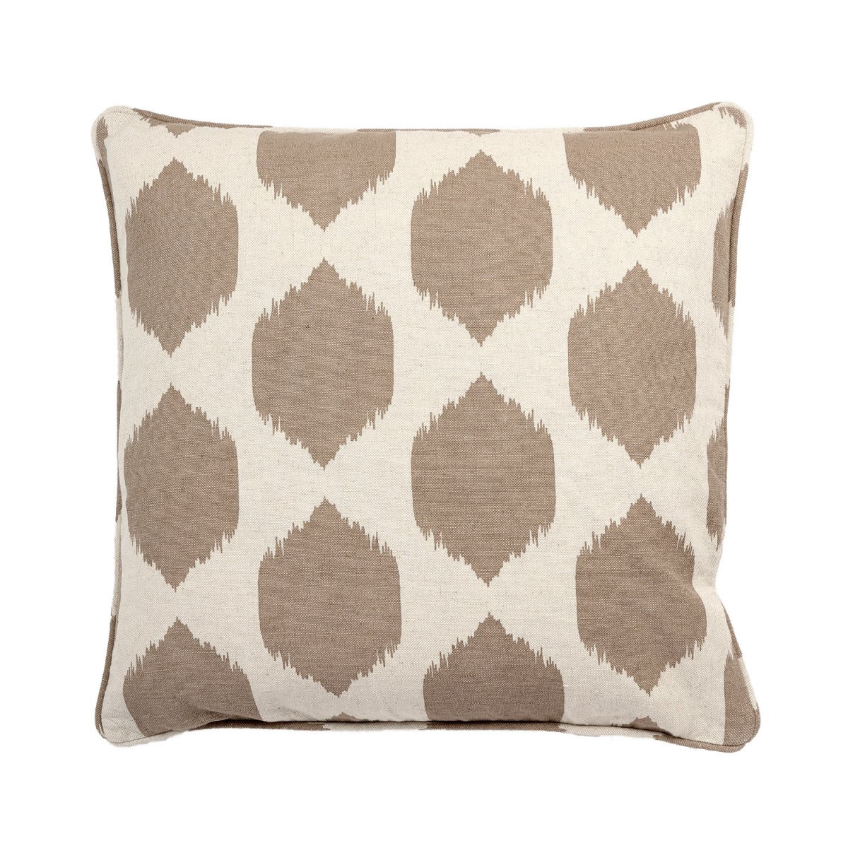 Picture of HUI Home HH-LA1818BSH3OP 18 x 18 in. Geometrical Pillow with Polyester Insert&#44; Gray & White