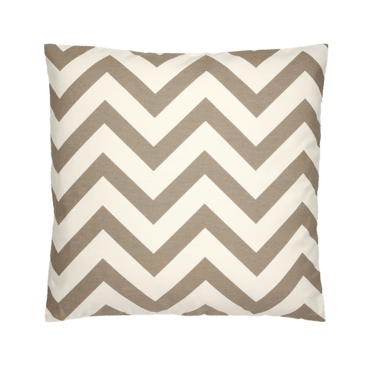 Picture of HUI Home HH-LA1818CV13OP 18 x 18 in. Chevron Pattern Pillow with Polyester Insert&#44; Beige & White