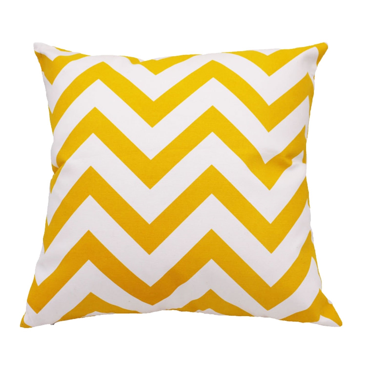 Picture of HUI Home HH-LA1818CV14OP 18 x 18 in. Chevron Pattern Pillow with Polyester Insert&#44; Yellow & White