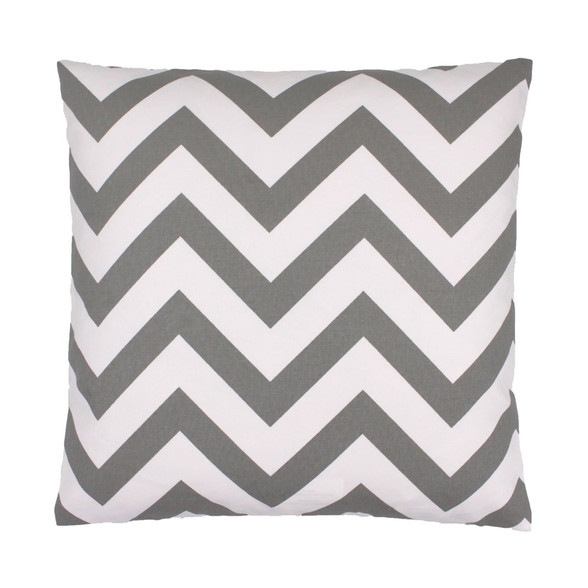 Picture of HUI Home HH-LA1818CV16OP 18 x 18 in. Chevron Pattern Pillow with Polyester Insert&#44; Gray & White