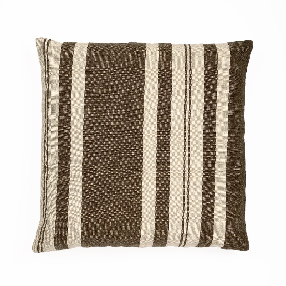 Picture of HUI Home HH-MH2020JS07OP 20 x 20 in. Striped Pillow with Polyester Insert&#44; Dark Brown