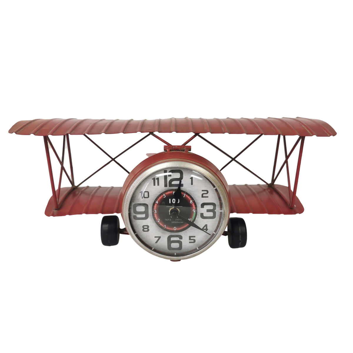 Picture of Mr. MJs BM-TC1990 Red Airplane Metal Table Clock