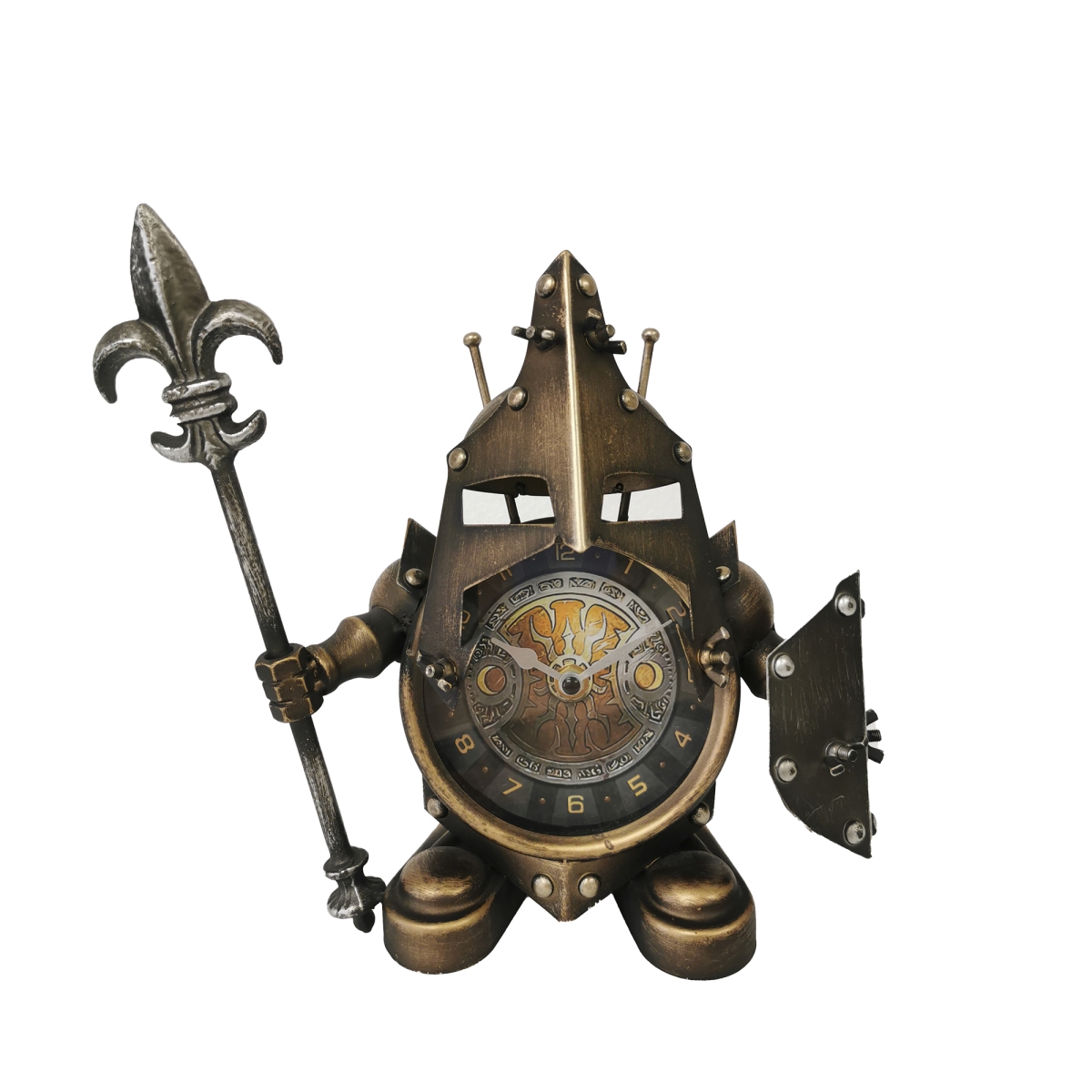 Picture of Mr. MJs BM-TC1991 Bronze Middle Age Knight Table Clock