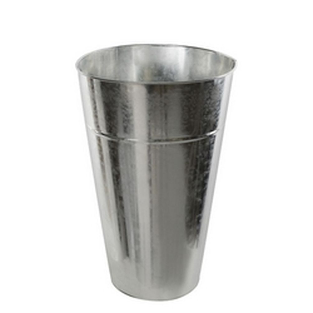 18 in. Silver Metal Bucket