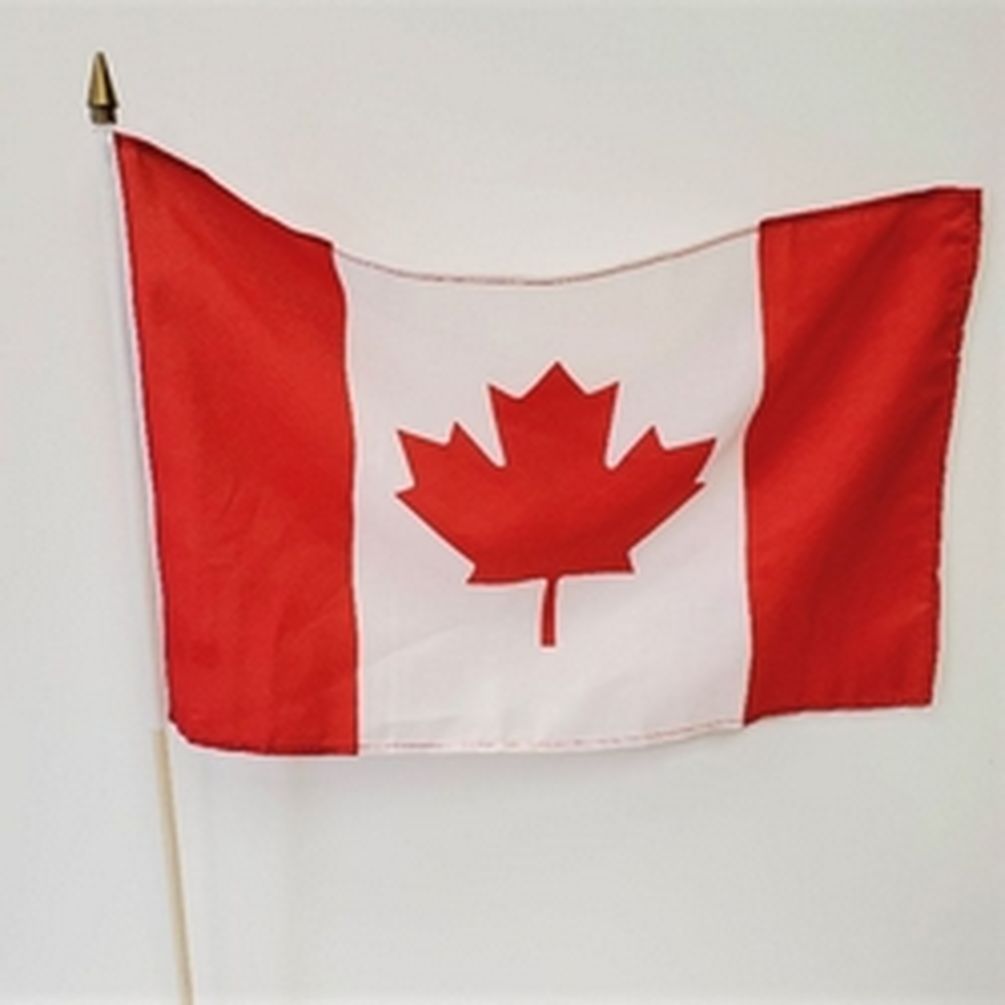 12 x 18 in. Canada Flag on Stick Decoration