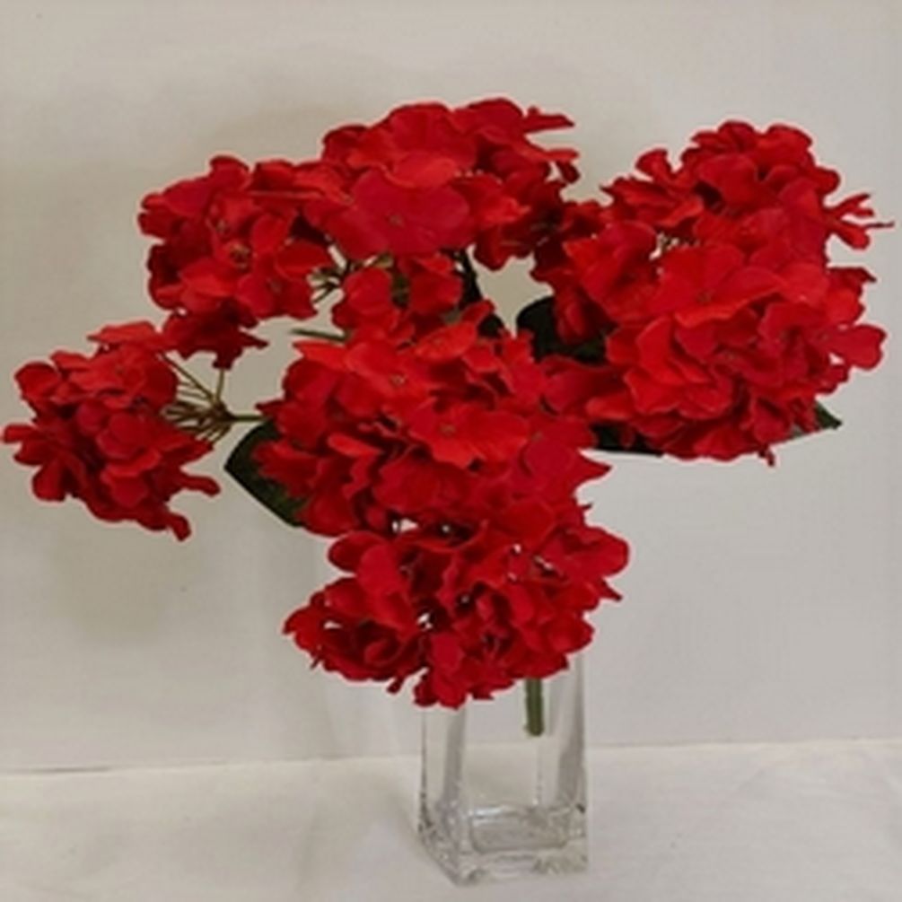 Picture of Mr. MJs CM-GW023RD 18 in. Red Hydrangea Bush Artificial Flowers