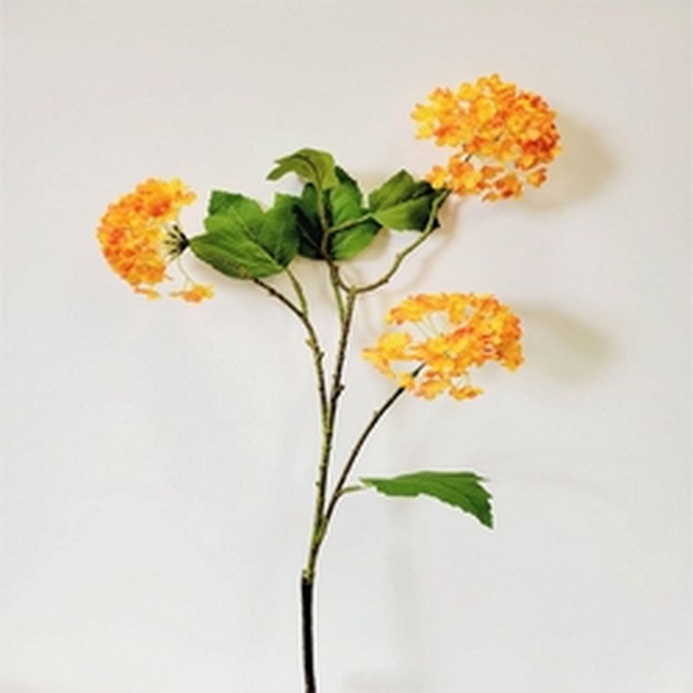 Picture of Mr. MJs CM-GW373OR 3 Orange Snowball Spray Artificial Flowers