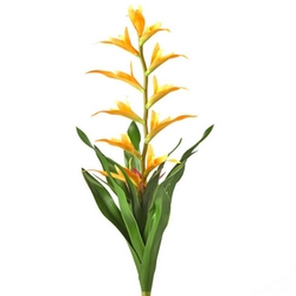 Picture of Mr. MJs CM-RC324OR 21 in. Orange Firecracker Bromeliad Plant Faux Plants & Trees