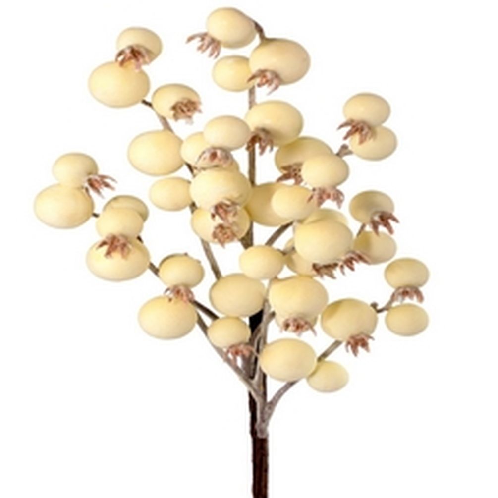 Picture of Mr. MJs CM-RC451CR 16 in. Waterproof Cream Crabapple Spray Faux Plants & Trees