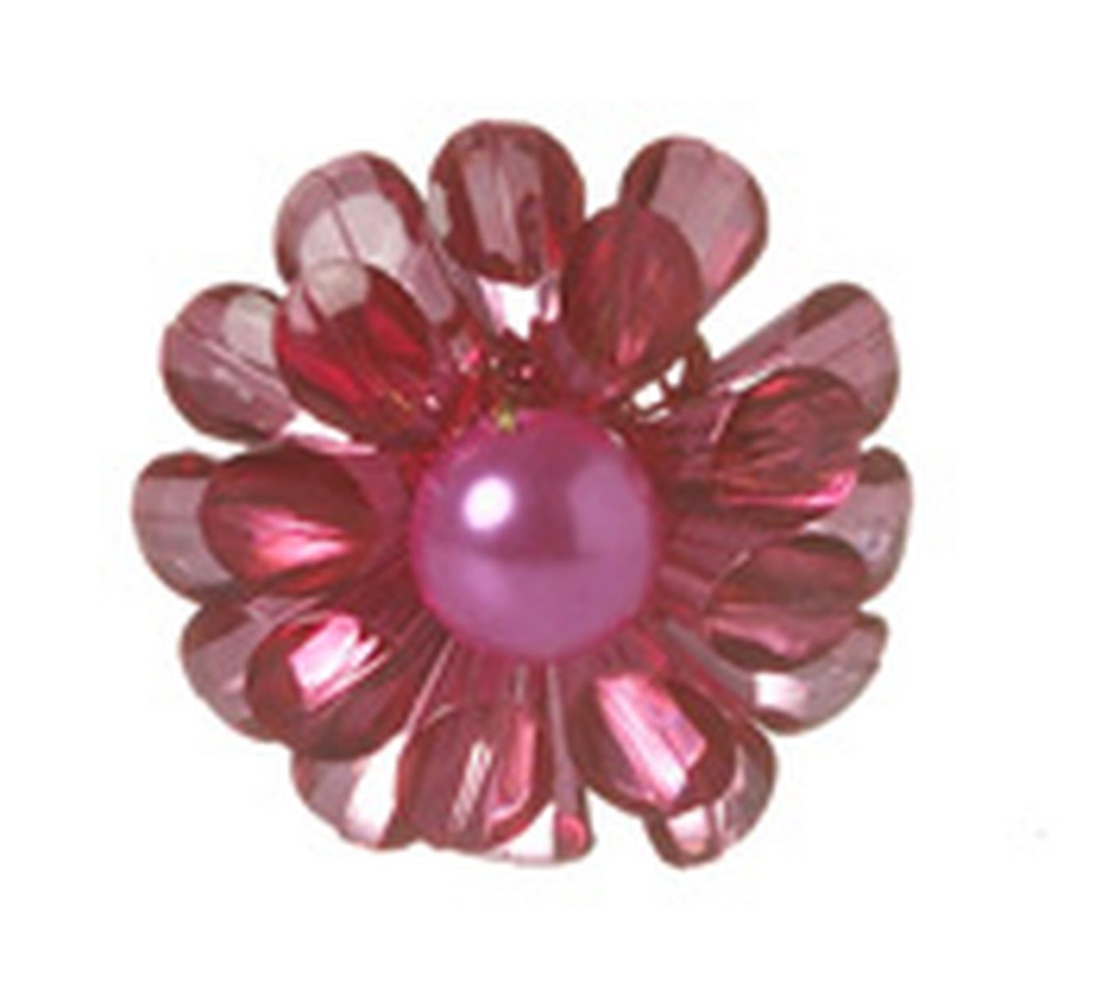 Picture of Mr. MJs VL-JA155-21-BTY Acrylic Flower Magnet&#44; Pink - Set of 6