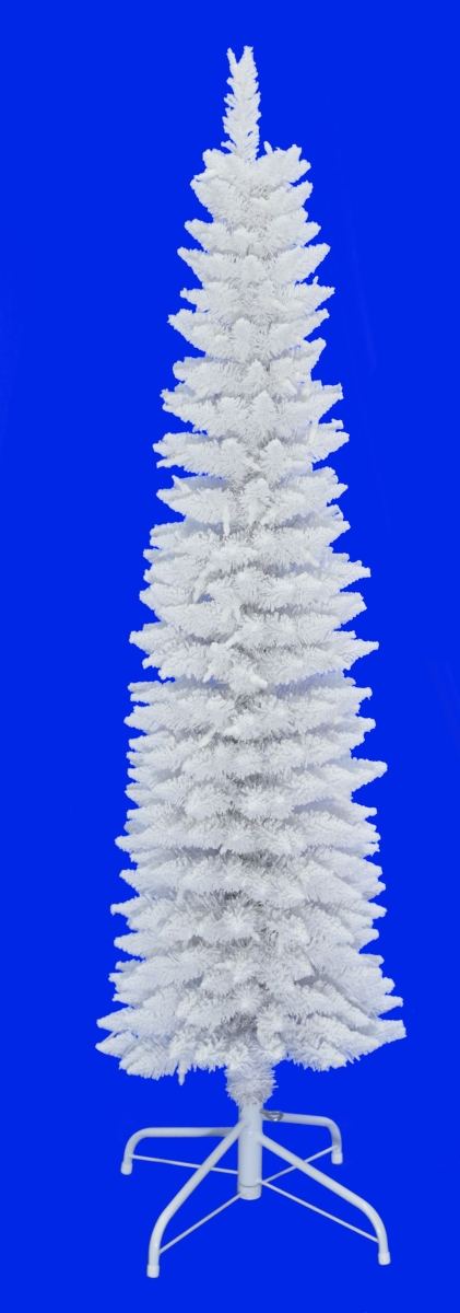 Picture of Mr. MJs VL-XNT1198-50-NL 5 ft. Un-Lit Flocked Slim Tree&#44; White - 382 Tips
