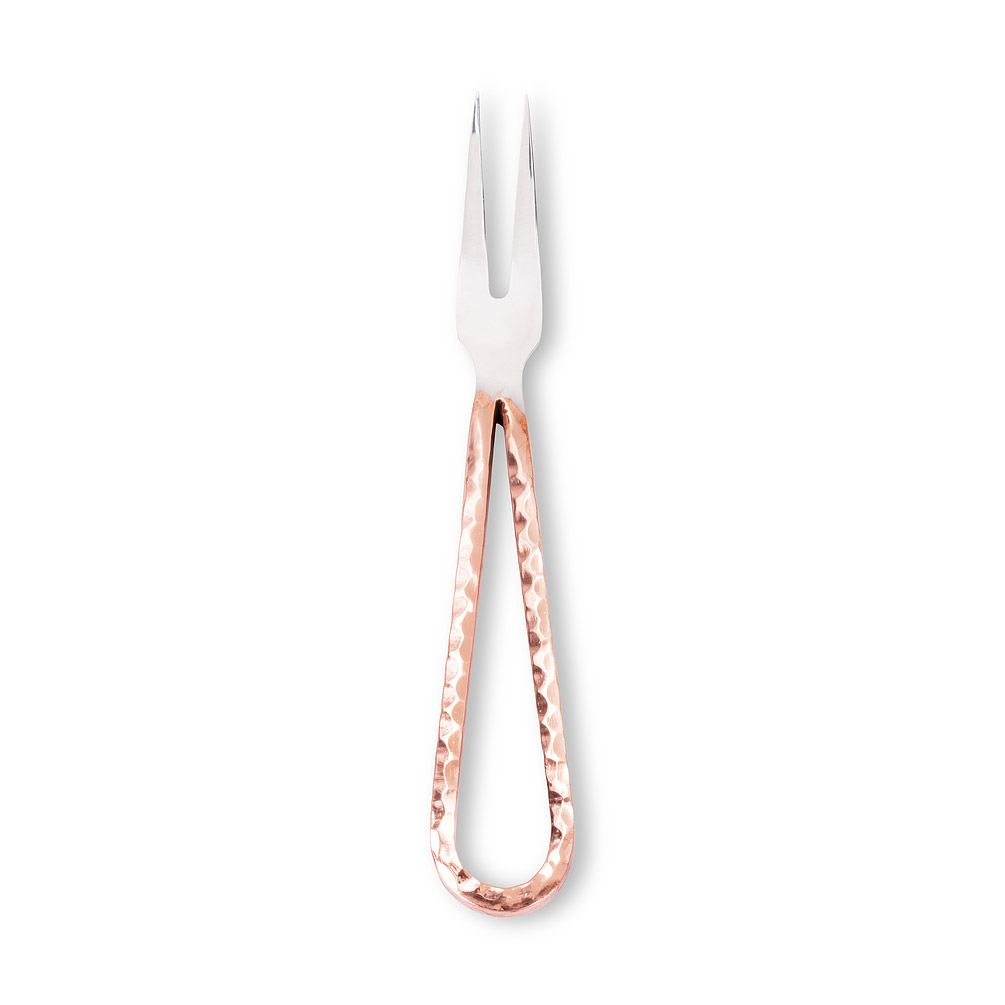 Picture of Abbott Collections AB-36-THOR-FORK 5 in. Loop Handle Cocktail Fork&#44; Copperplated - Set of 4