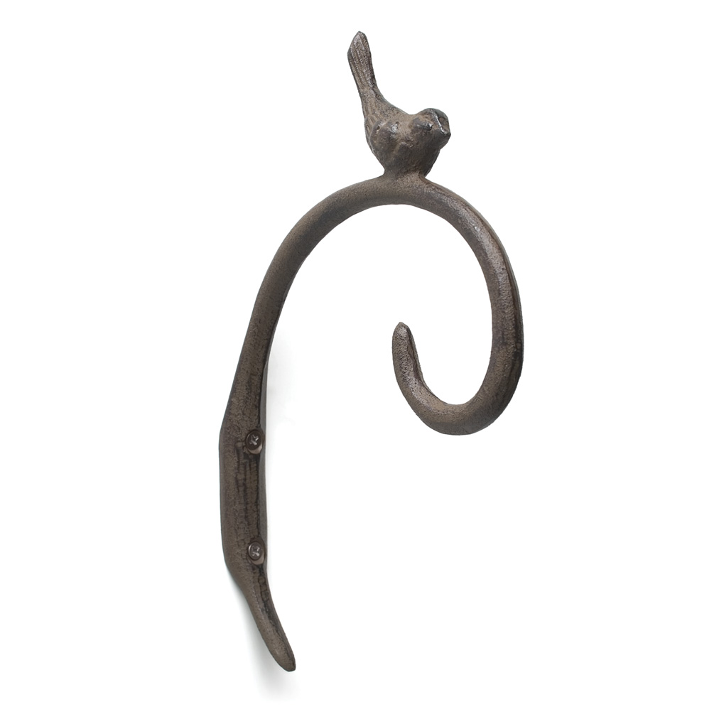 Picture of Abbott Collections AB-27-4501 9 in. Curl Hook with Bird&#44; Brown