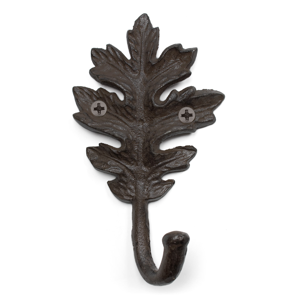 Picture of Abbott Collections AB-27-JARDIN-17 6 in. Oak Leaf Hook&#44; Brown