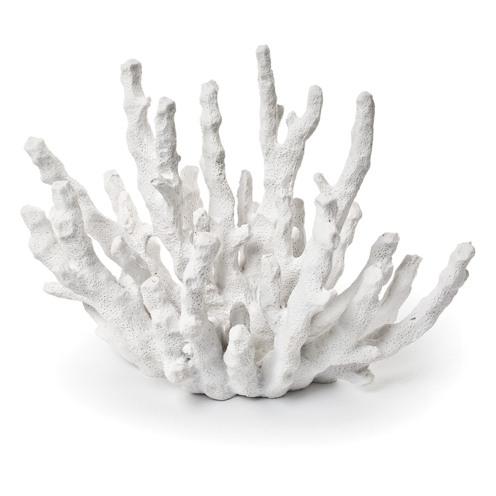 7.5 in. Finger Coral, White - Small