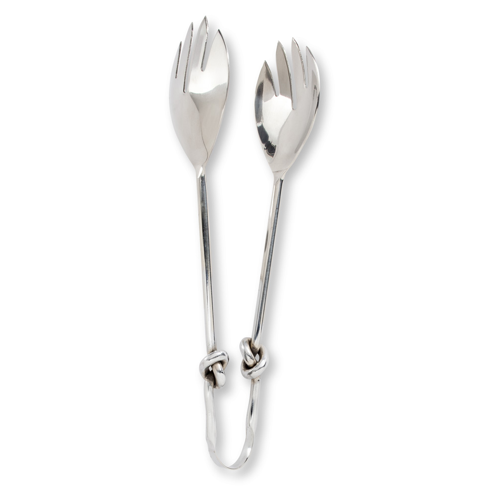 Picture of Abbott Collections AB-36-KNOT-TONG 10 in. Salad Tongs with Knot Handle&#44; Stainless Steel