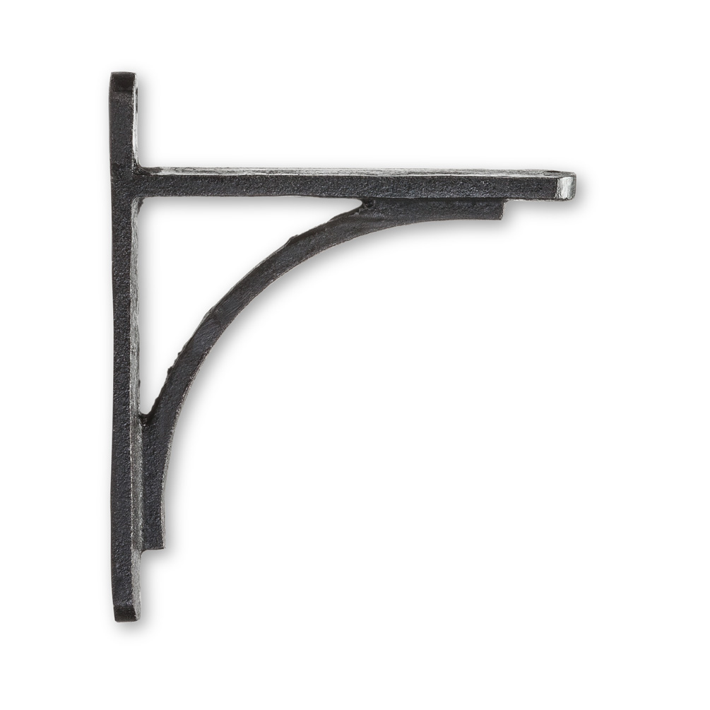 Picture of Abbott Collections AB-27-IRONAGE-191 7.5 in. Modern Curved Bracket&#44; Black - Set of 2