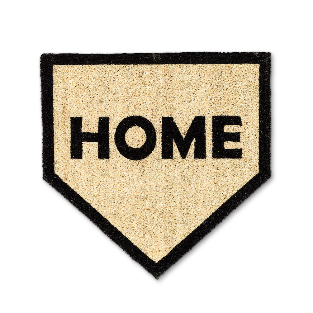 Picture of Abbott Collections AB-35-PFW-SH-1151 21 x 22 in. Home Plate Doormat&#44; Natural & Black