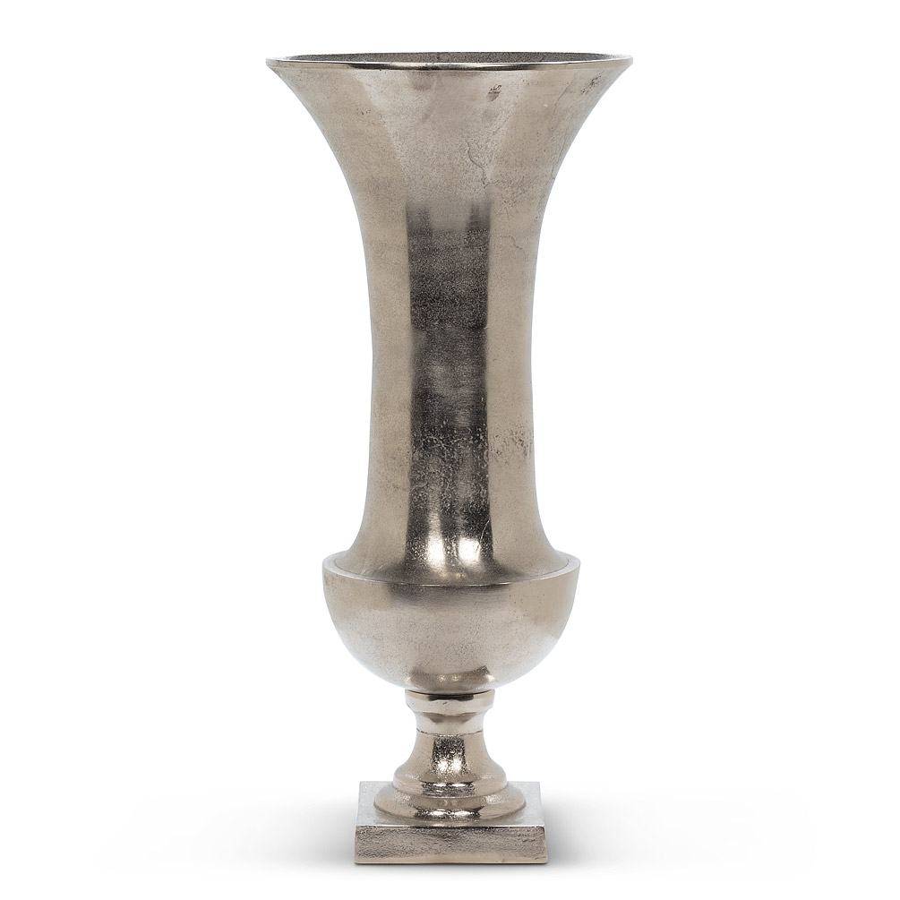Picture of Abbott Collections AB-30-INGOT-467 24 in. Slender Urn Vase&#44; Nickelplated Aluminum - Medium