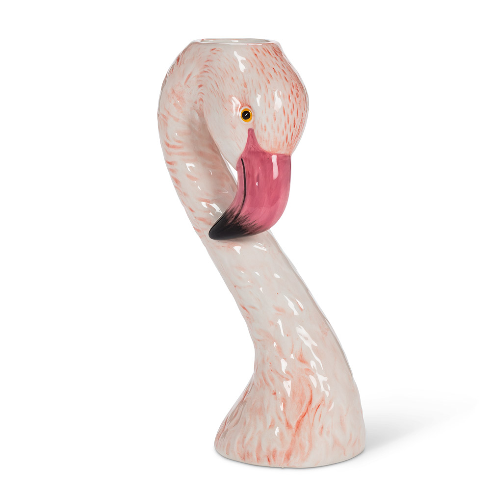 Picture of Abbott Collections AB-27-FLAMINGO-716 10.5 in. Flamingo Head Vase&#44; Pink