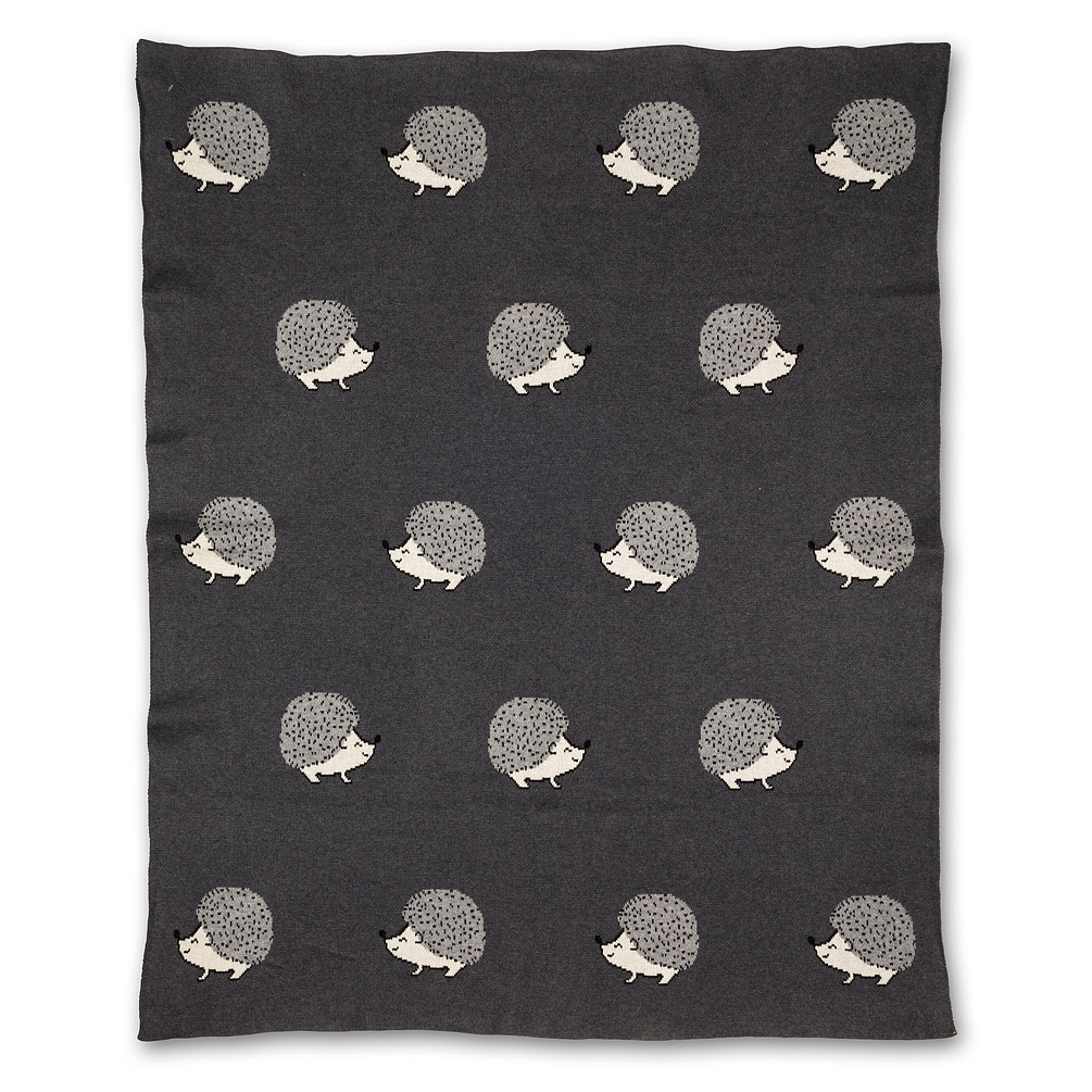 Picture of Abbott Collections AB-91-SNUGGLE-21 32 x 40 in. Hedgehog Throw&#44; Grey - Small