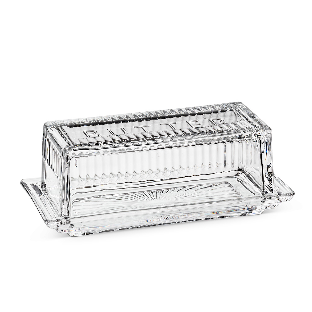 Picture of Abbott Collections AB-27-GAYLEA 7 in. Quarter Pound Covered Butter Dish&#44; Clear
