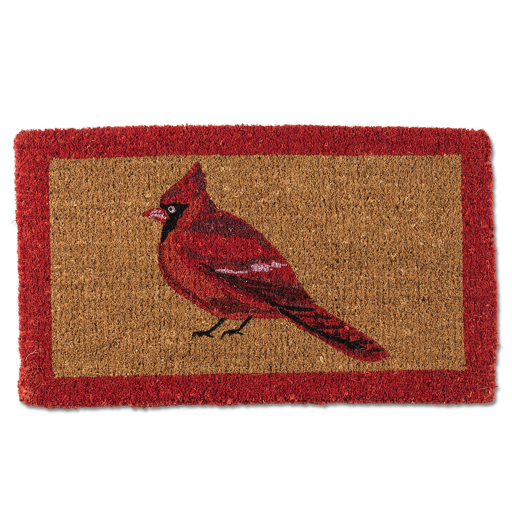Picture of Abbott Collections AB-35-FWD-BI-842 18 x 30 in. Cardinal Doormat&#44; Natural & Red
