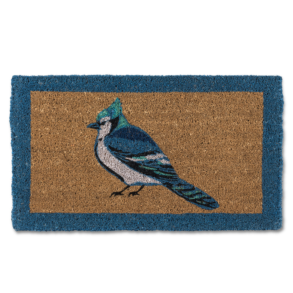 Picture of Abbott Collections AB-35-FWD-BI-840 18 x 30 in. Jay Doormat&#44; Natural & Blue