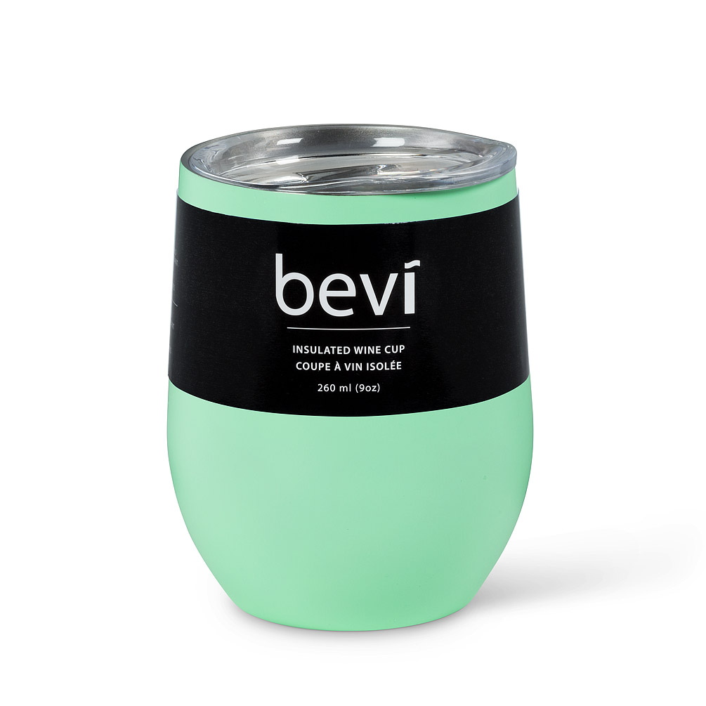 Picture of Abbott Collections AB-27-BEVI-SG-MINT 4.25 in. Insulated Mint Green with Lid Wine Tumbler&#44; Mint Green
