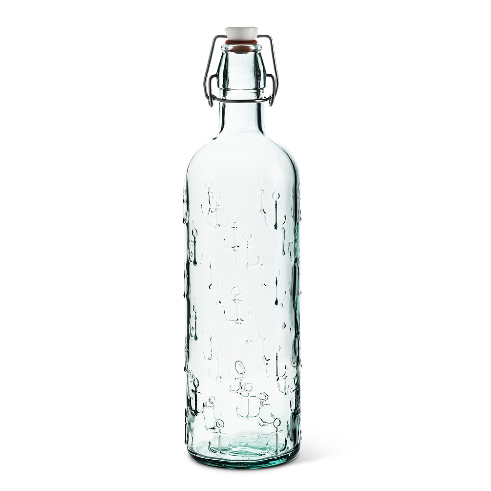 Picture of Abbott Collections AB-86-GREEN-3463 12 in. Recycled Glass Anchors with Seal Bottle&#44; Recycled Glass