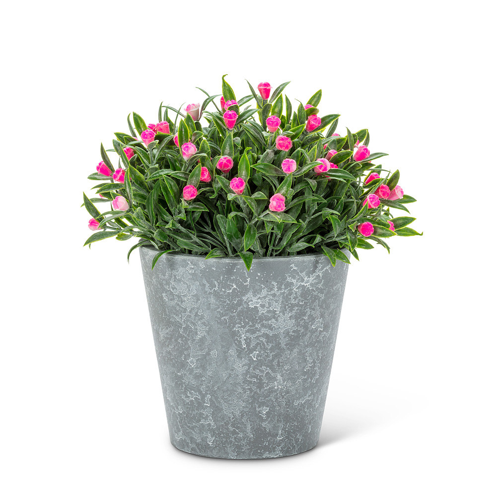Picture of Abbott Collections AB-27-WOODHILL-04 6 in. Flowering Potted Plant Artificial Flowers&#44; Pink & Green