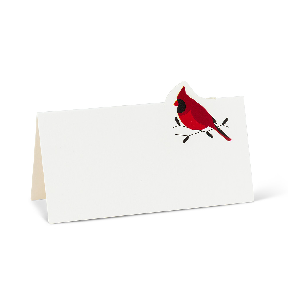 Picture of Abbott Collections AB-27-FOLD-CARDINAL Cardinal Folded Place Cards - Set of 12