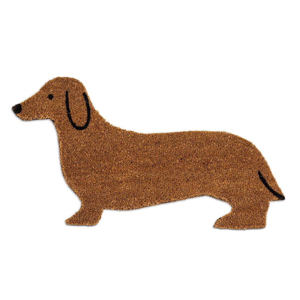 Picture of Abbott Collections AB-35-PFW-SH-1391 18 x 30 in. Dachshund Shaped Doormat, Natural