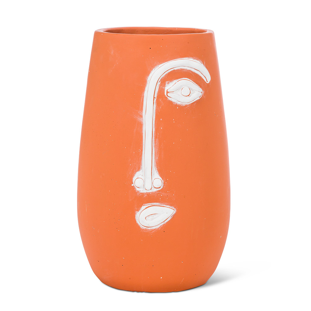 Picture of Abbott Collections AB-27-PICASSO-XLG 12 in. Half Face Planter & Vase&#44; Orange - Extra Large