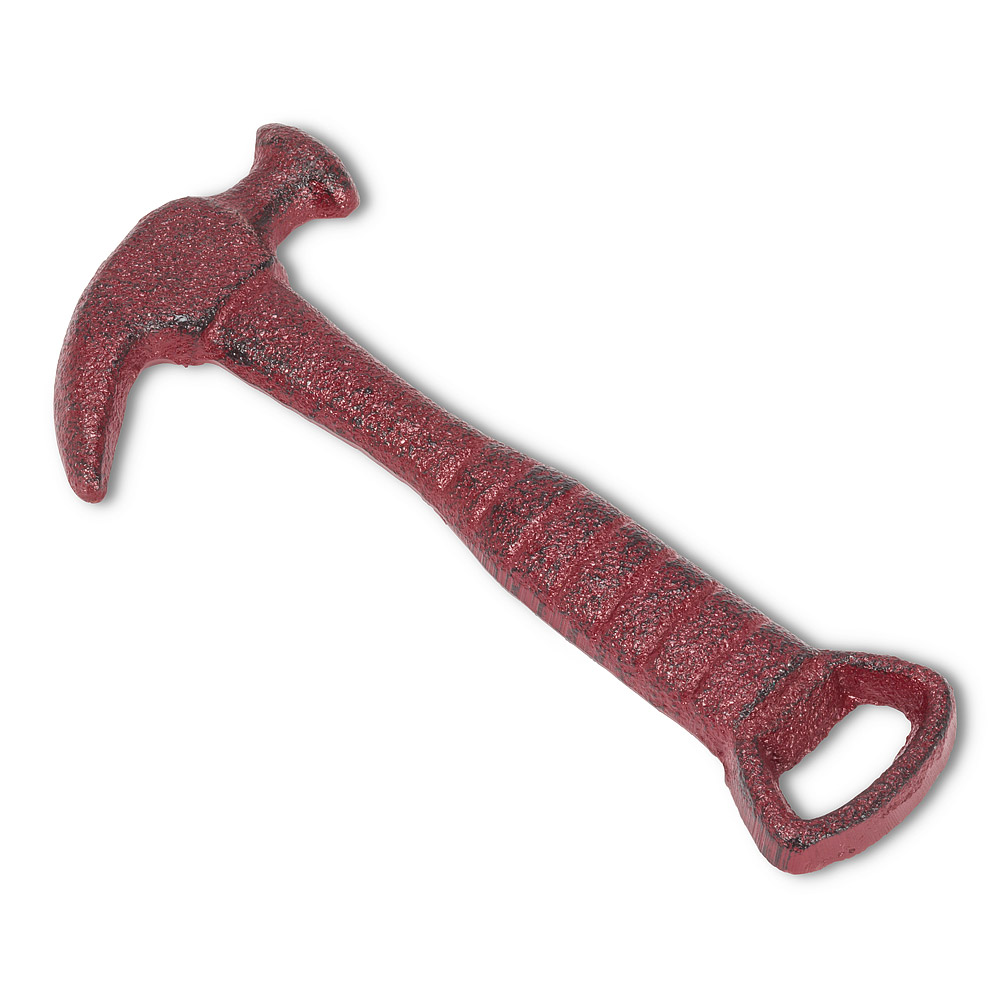 Picture of Abbott Collections AB-27-FOUNDRY-145 5 in. Hammer Shaped Bottle Opener&#44; Antique Red