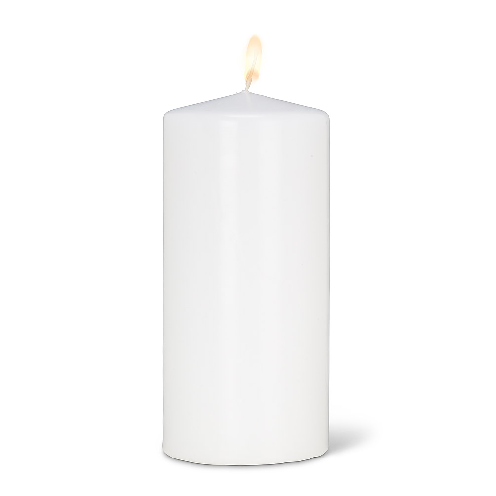 Picture of Abbott Collections AB-82-CLASSIC-15070-02 6 in. White Pillar Candle, White