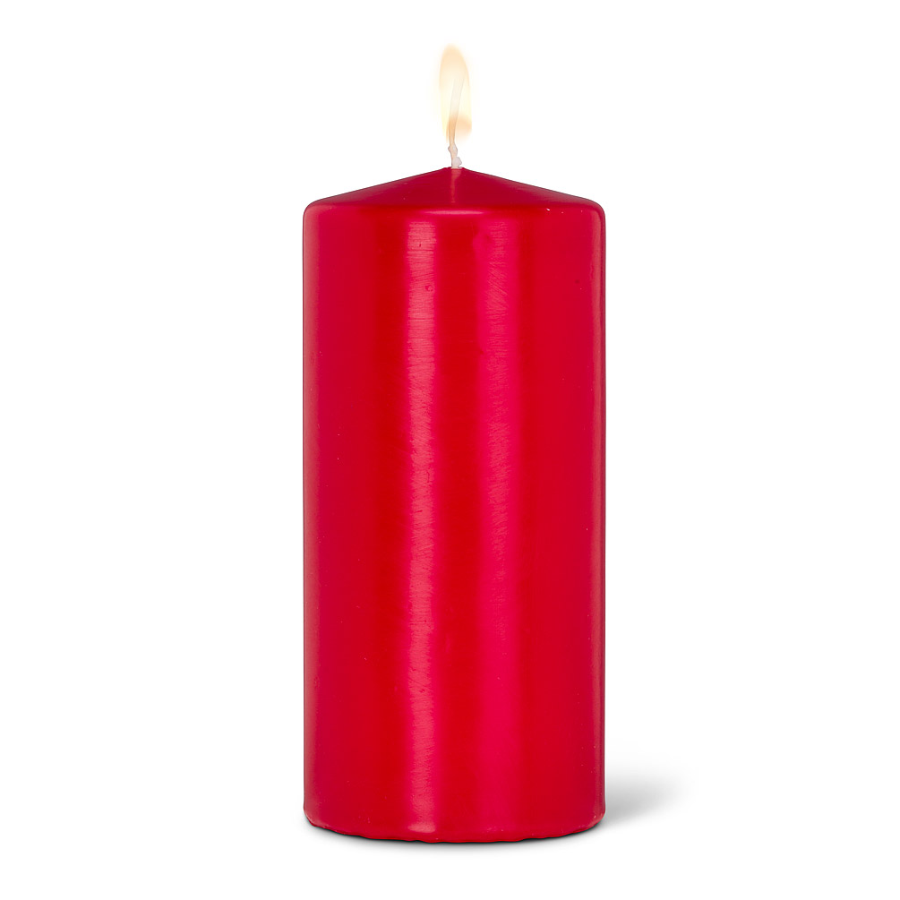 Picture of Abbott Collections AB-82-CLASSIC-15070-28 6 in. Red Pillar Candle, Red