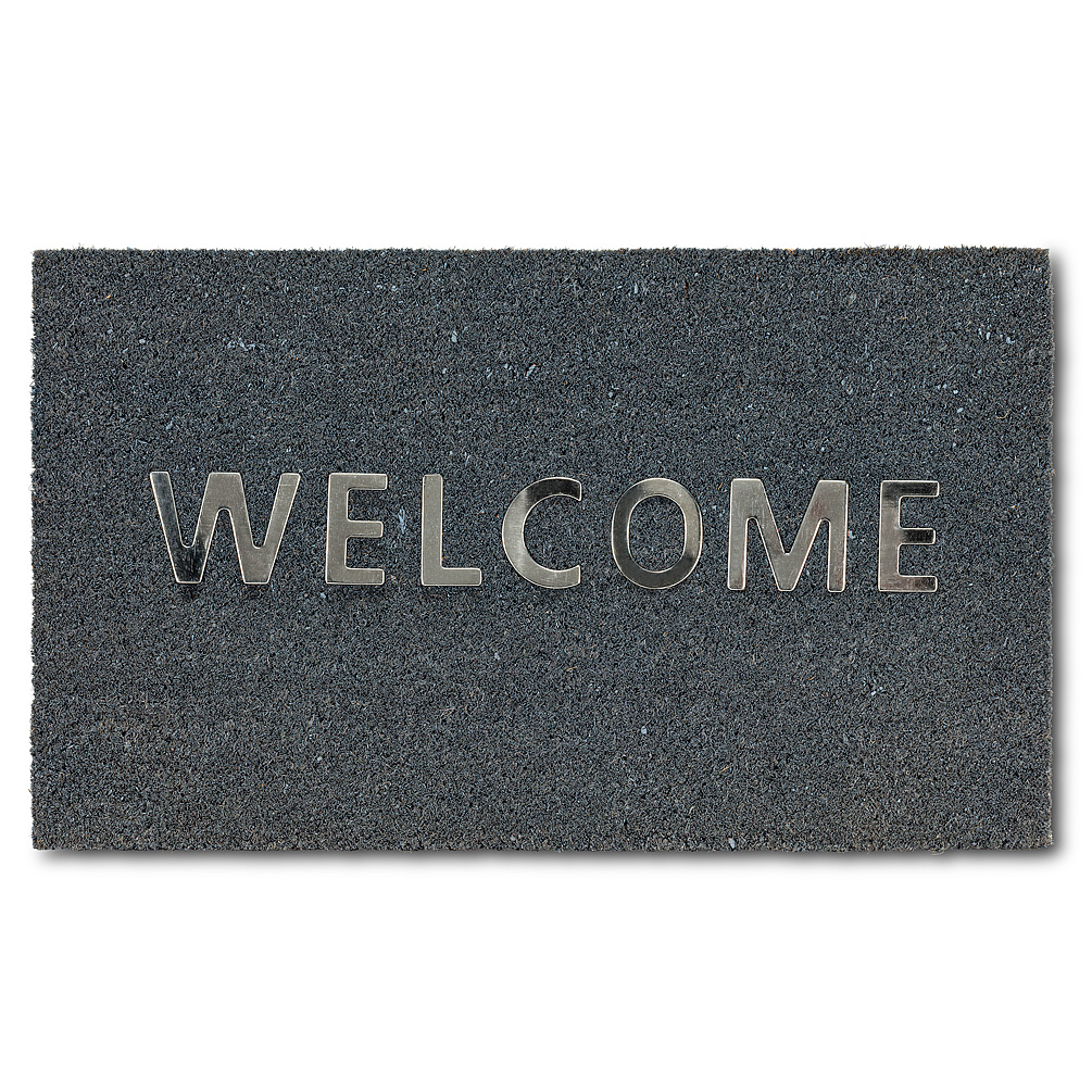 Picture of Abbott Collections AB-35-PFW-MT-15 18 x 30 in. Urban Welcome Doormat&#44; Grey