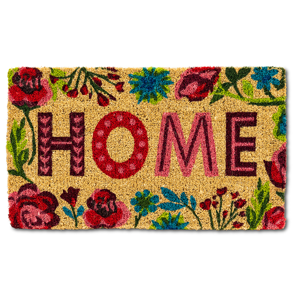 Picture of Abbott Collections AB-35-FWD-FL-2310 18 x 30 in. Floral Border Home Doormat&#44; Multi Color