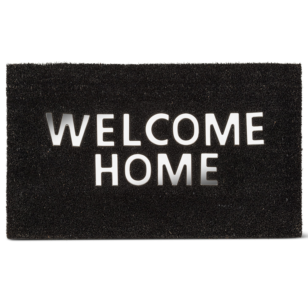 Picture of Abbott Collections AB-35-PFW-MT-20 18 x 30 in. Urban Welcome Home Doormat&#44; Black