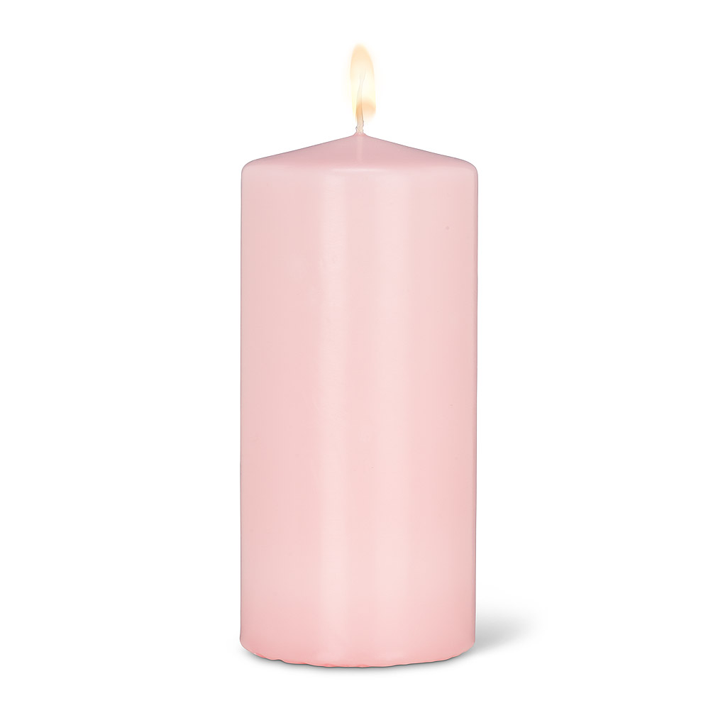 Picture of Abbott Collections AB-82-CLASSIC-15070-217 6 in. Pink Pillar Candle, Soft Pink