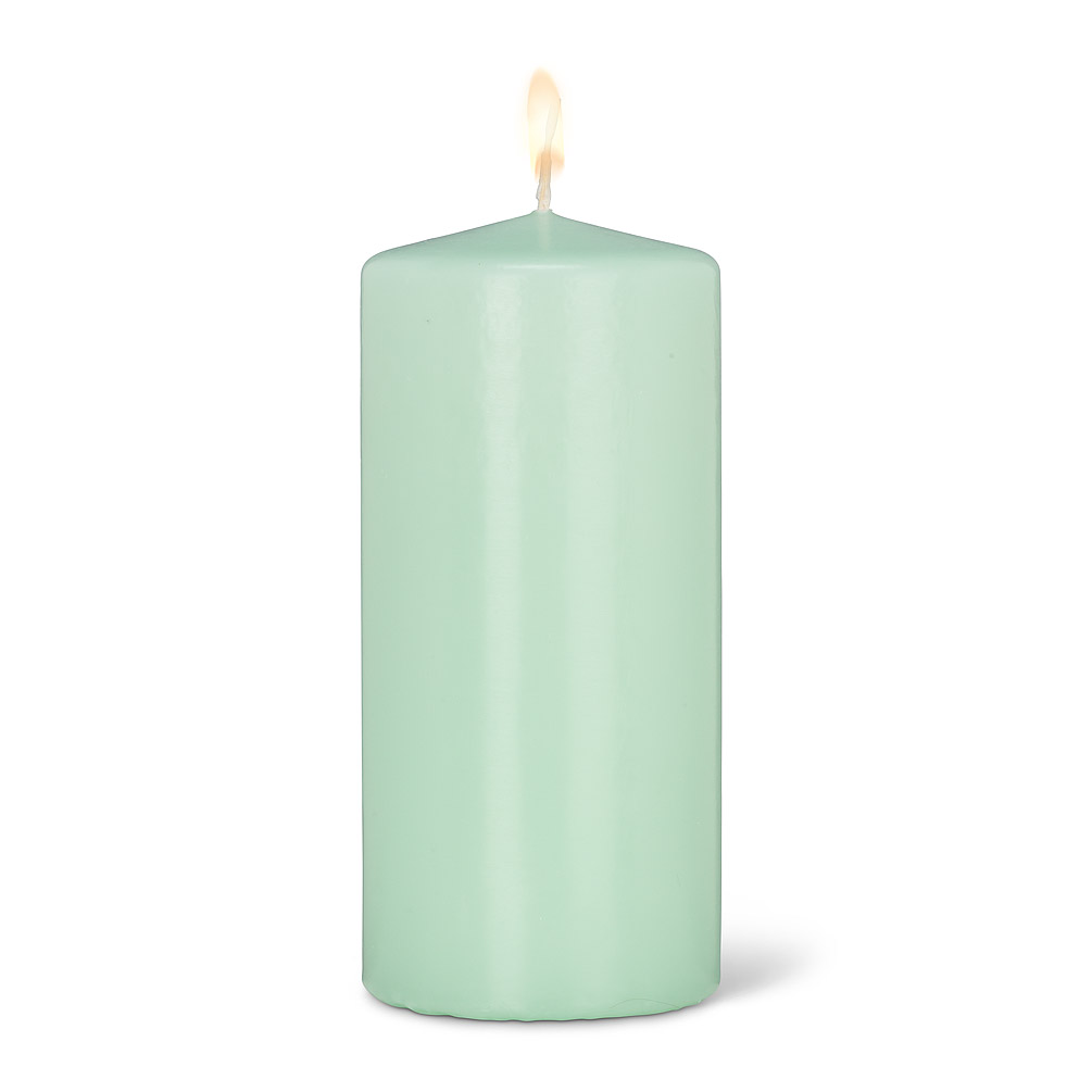 Picture of Abbott Collections AB-82-CLASSIC-15070-277 6 in. Mint Green Pillar Candle, Soft Mint