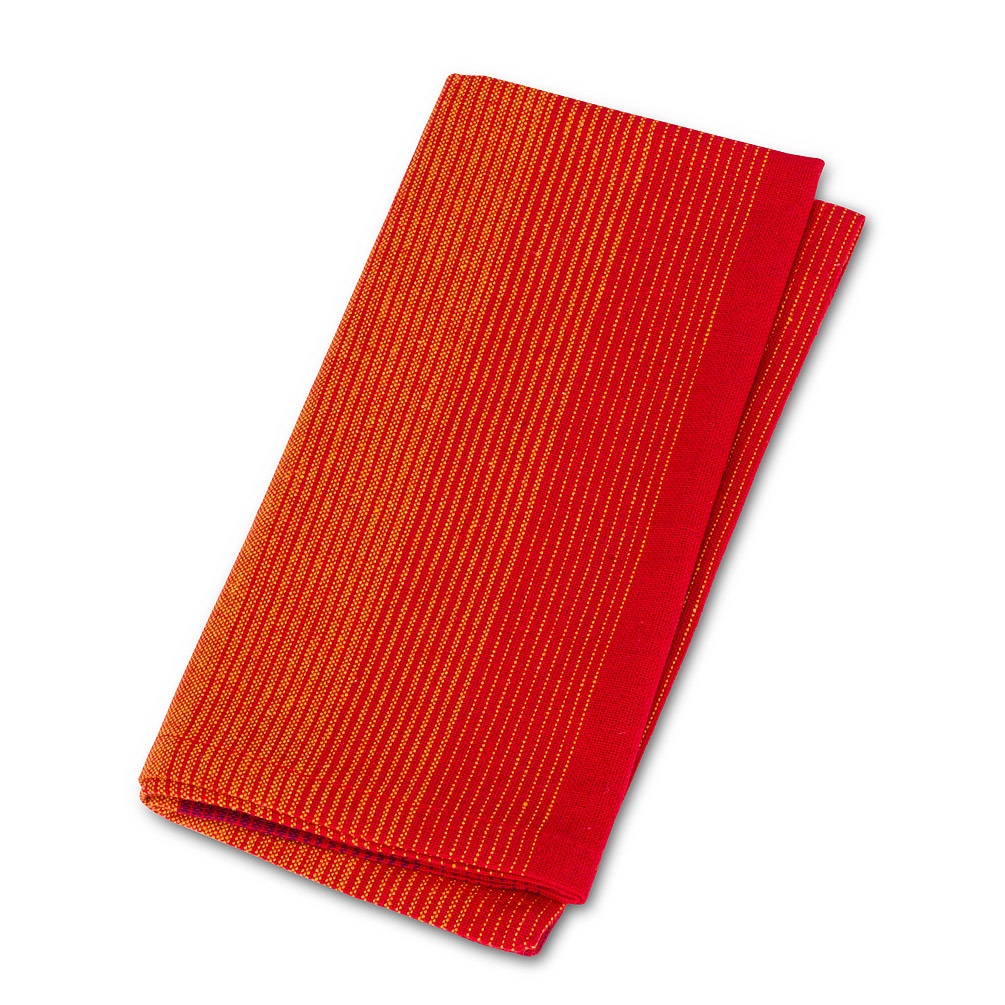 Picture of Abbott Collections AB-56-NA-OMBRE-RED 18 in. Red Ombre Stripe Napkins - Set of 4