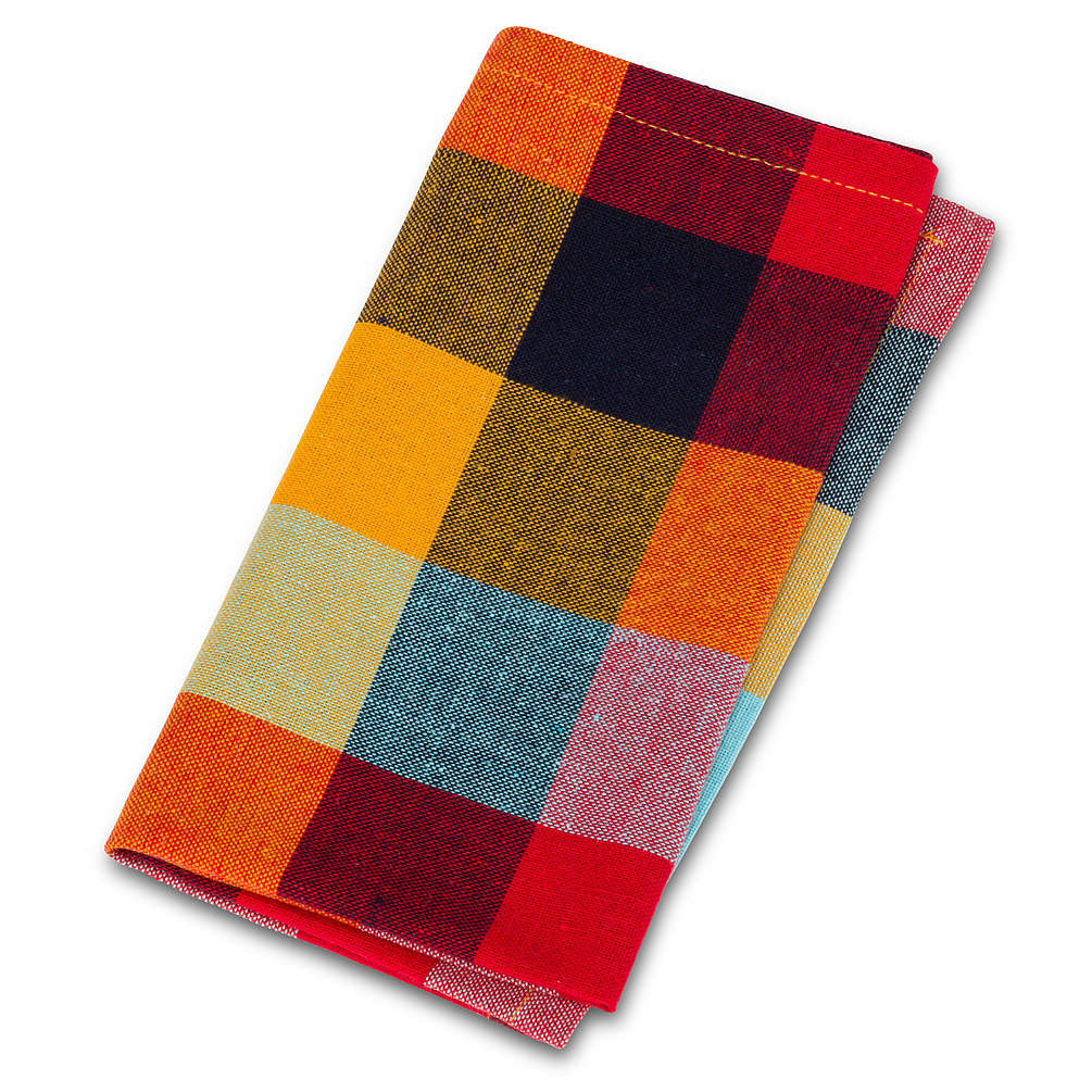 Picture of Abbott Collections AB-56-NA-MADRAS 18 in. Madras Plaid Napkins&#44; Multi Color - Set of 4
