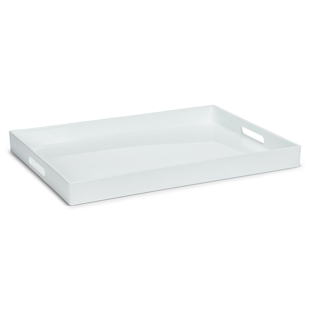 Picture of Abbott Collections AB-27-GLOSS-RECT-05 14 x 19 in. Glossy Rectangle Tray&#44; White