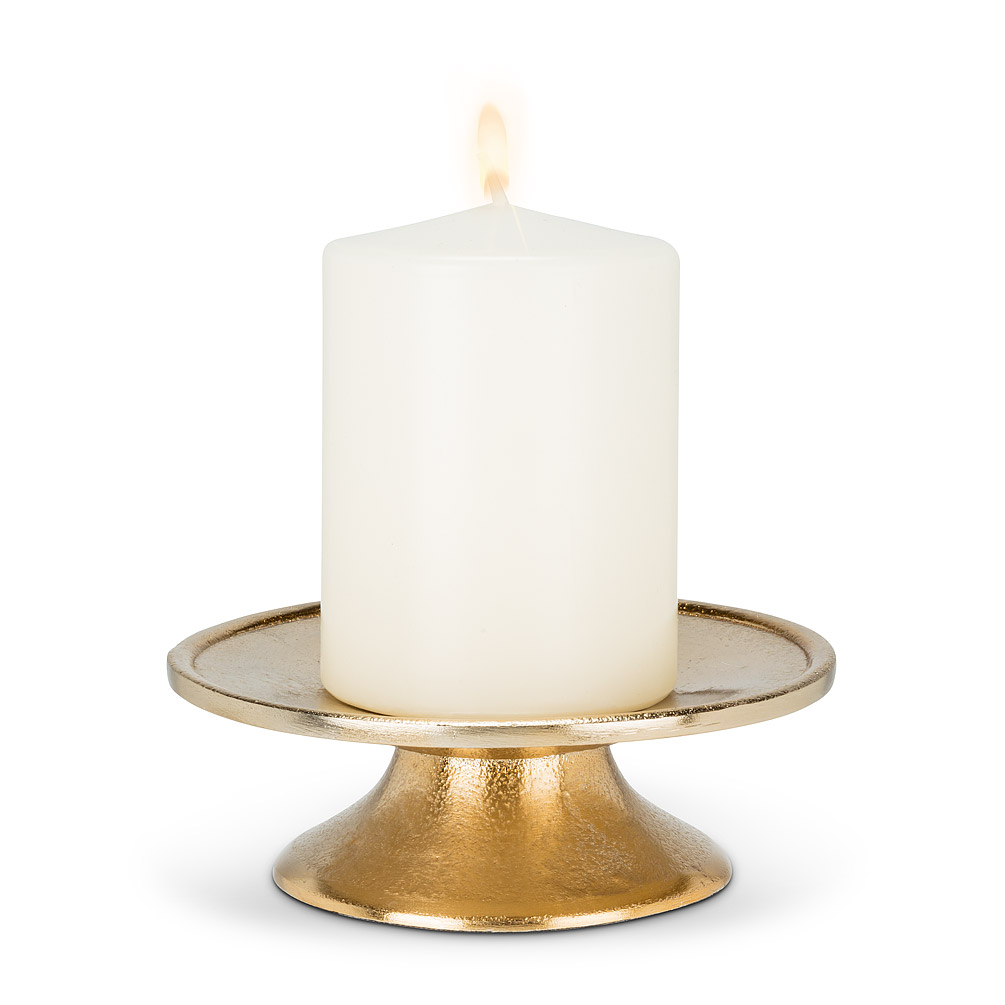 Picture of Abbott Collections AB-30-LYFT-394-GOLD 5.5 in. Low Pillar Plate, Gold plated
