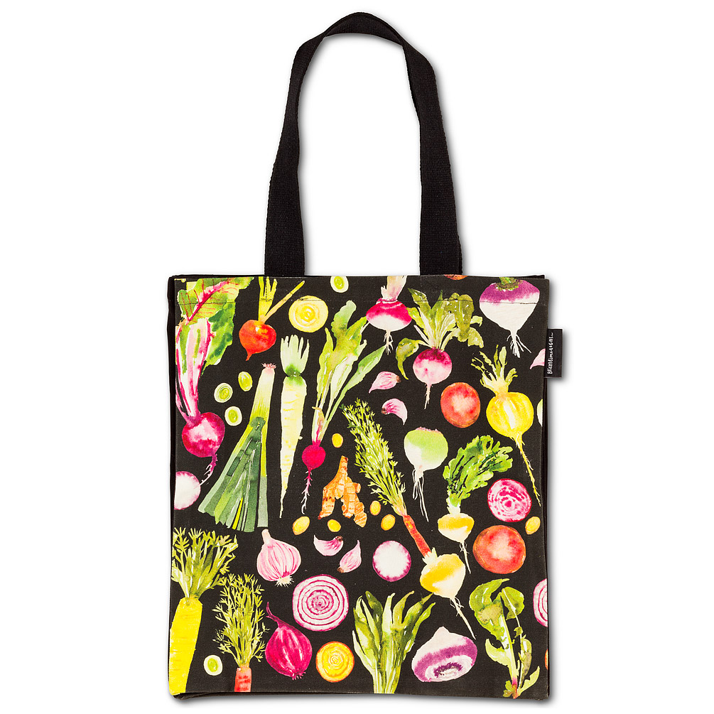 Picture of Abbott Collections AB-56-TB-BL-11 14.5 x 16 in. Bright Veggies Tote Bag&#44; Multi Color