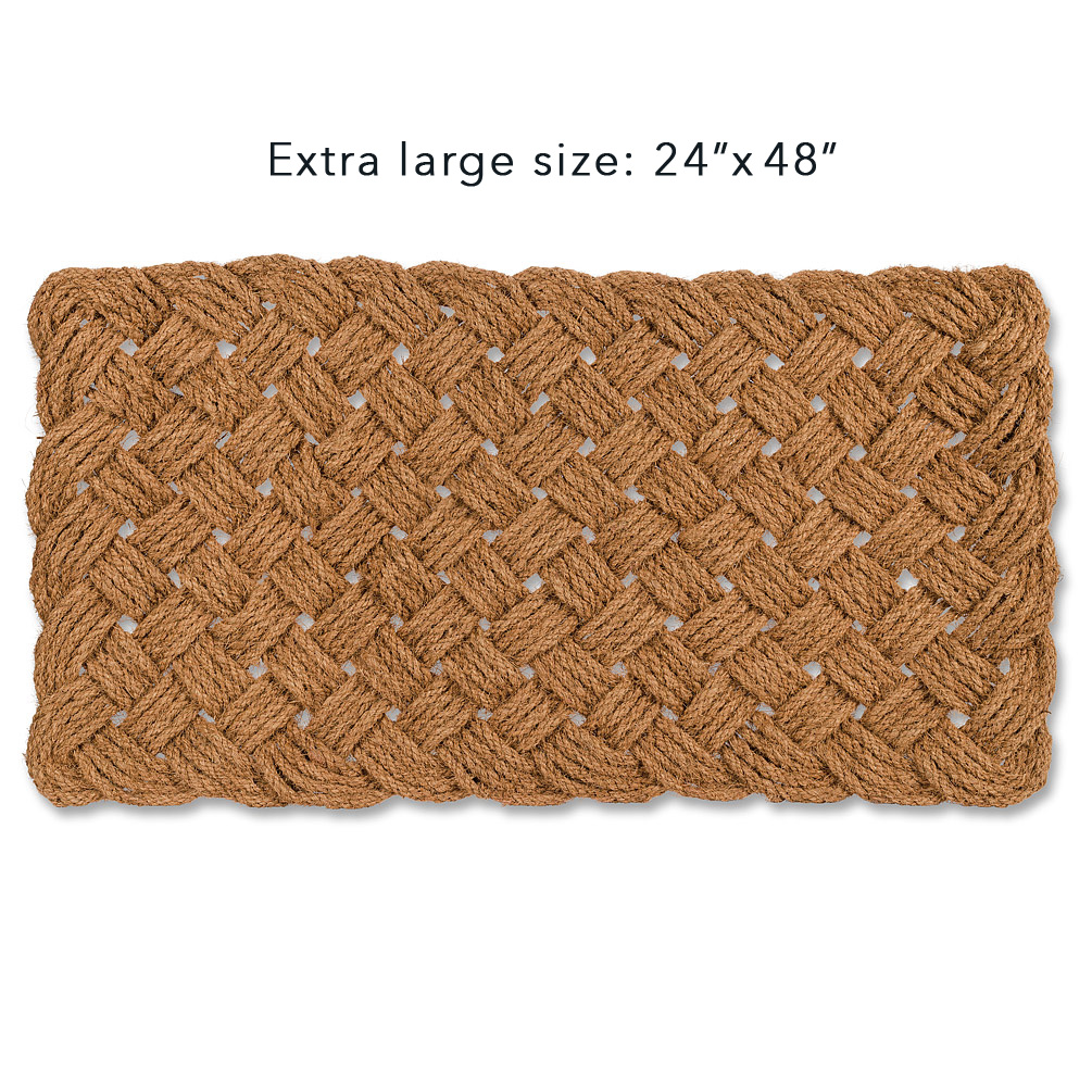 Picture of Abbott Collections AB-35-FWR-LM-276 24 x 48 in. Woven Rope Doormat, Natural - Extra Large