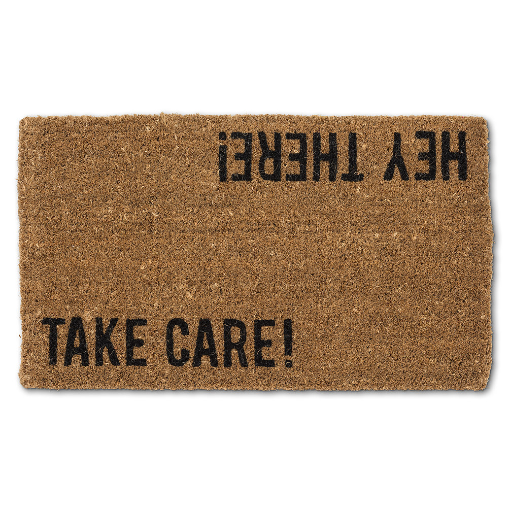Picture of Abbott Collections AB-35-FWD-GE-9366 18 x 30 in. Graphic Hey There Doormat&#44; Natural & Black